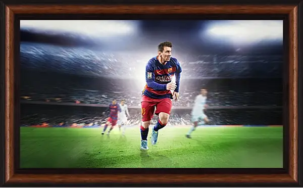 Картина в раме - Лионель Месси. EA Sports Картина в раме - Лионель Месси. EA Sports