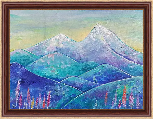Картина в раме - Горы Картина в раме - Горы