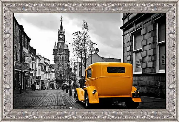 Картина в раме - Лондон. Жёлтое авто. Картина в раме - Лондон. Жёлтое авто.