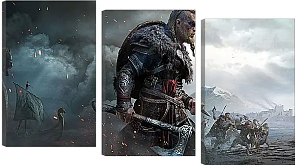 Модульная картина - Assassins Creed Valhalla Модульная картина - Assassins Creed Valhalla
