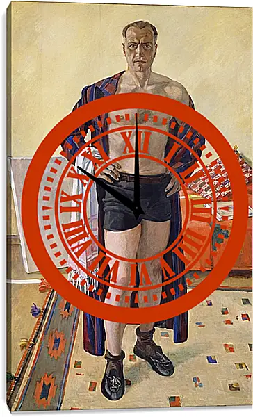 Часы картина - Автопортрет. Александр Дейнека Часы картина - Автопортрет. Александр Дейнека