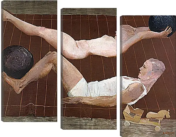 Модульная картина - Утренняя зарядка. Александр Дейнека Модульная картина - Утренняя зарядка. Александр Дейнека