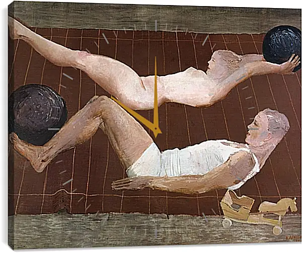 Часы картина - Утренняя зарядка. Александр Дейнека Часы картина - Утренняя зарядка. Александр Дейнека