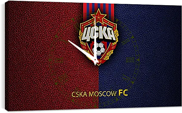 Часы картина - Эмблема ФК ЦСКА Москва Часы картина - Эмблема ФК ЦСКА Москва