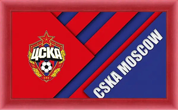 Картина в раме - Эмблема ФК ЦСКА Москва Картина в раме - Эмблема ФК ЦСКА Москва