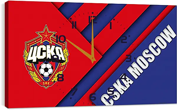 Часы картина - Эмблема ФК ЦСКА Москва Часы картина - Эмблема ФК ЦСКА Москва