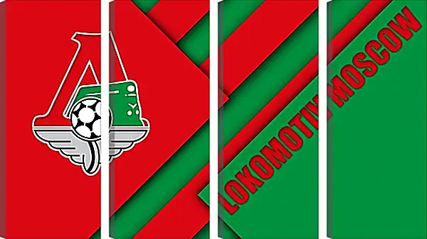 Модульная картина - Эмблема ФК Локомотив Москва Модульная картина - Эмблема ФК Локомотив Москва