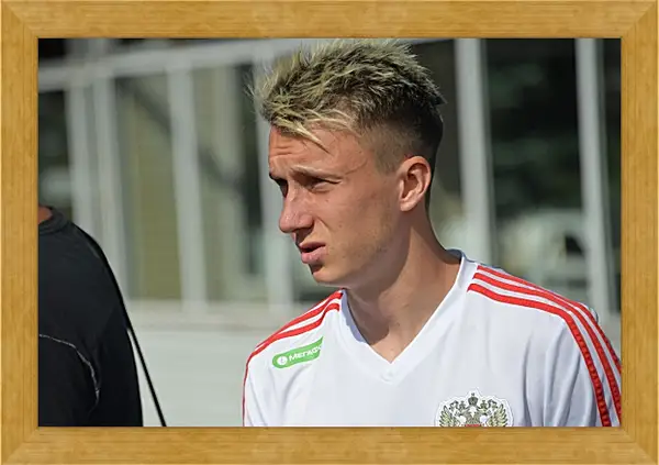 Картина в раме - Александр Головин в сборной России Картина в раме - Александр Головин в сборной России