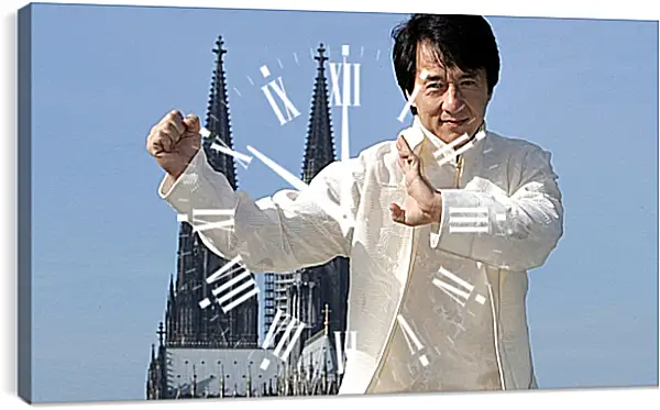 Часы картина - Джеки Чан. Jackie Chan Часы картина - Джеки Чан. Jackie Chan
