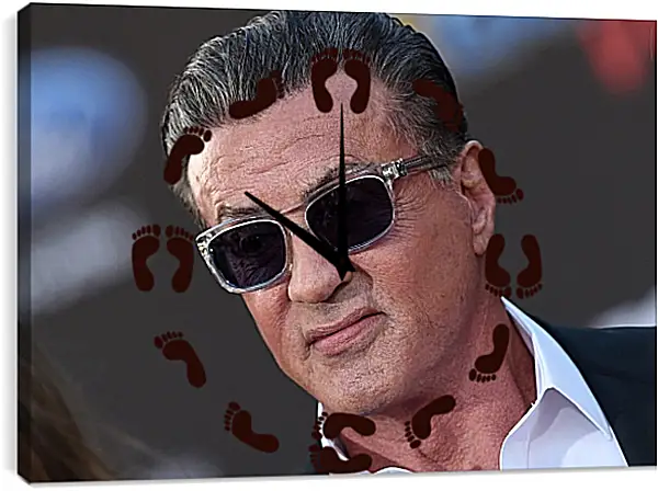 Часы картина - Сильвестр Сталлоне. Sylvester Stallone Часы картина - Сильвестр Сталлоне. Sylvester Stallone
