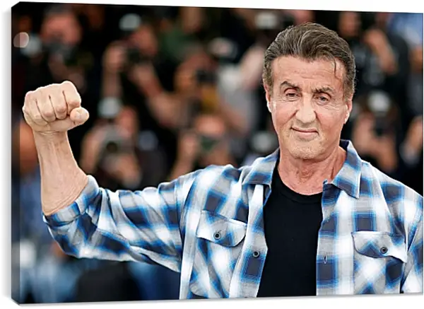 Постер на подрамнике - Сильвестр Сталлоне. Sylvester Stallone Постер на подрамнике - Сильвестр Сталлоне. Sylvester Stallone