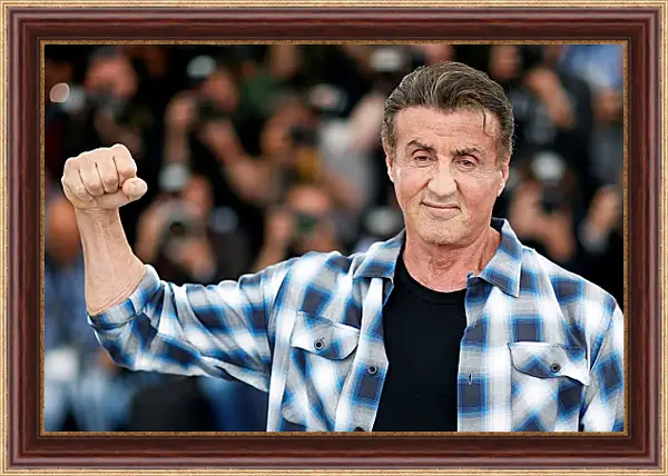 Картина в раме - Сильвестр Сталлоне. Sylvester Stallone Картина в раме - Сильвестр Сталлоне. Sylvester Stallone