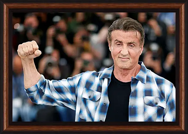 Картина в раме - Сильвестр Сталлоне. Sylvester Stallone Картина в раме - Сильвестр Сталлоне. Sylvester Stallone