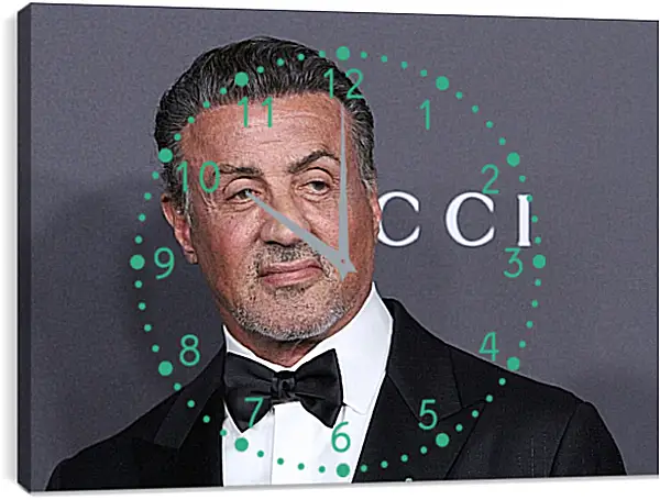 Часы картина - Сильвестр Сталлоне. Sylvester Stallone Часы картина - Сильвестр Сталлоне. Sylvester Stallone