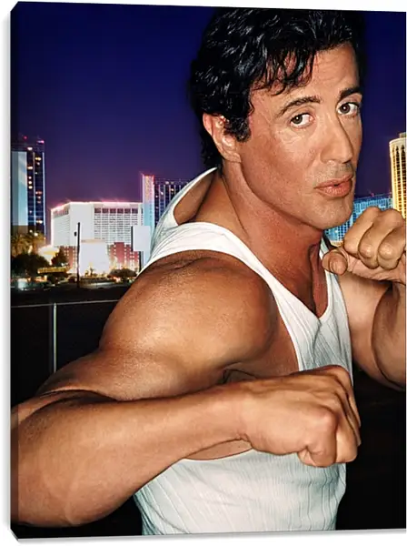 Постер на подрамнике - Сильвестр Сталлоне. Sylvester Stallone Постер на подрамнике - Сильвестр Сталлоне. Sylvester Stallone