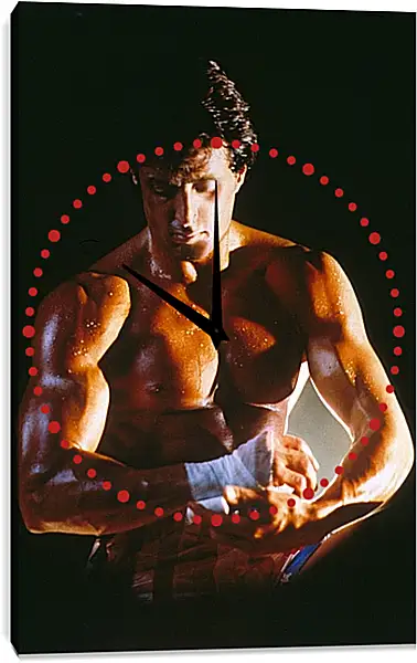 Часы картина - Сильвестр Сталлоне. Sylvester Stallone Часы картина - Сильвестр Сталлоне. Sylvester Stallone