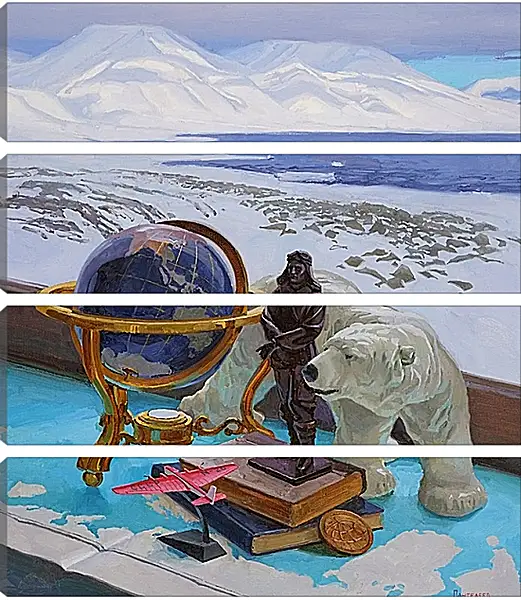 Модульная картина - Арктический натюрморт Модульная картина - Арктический натюрморт