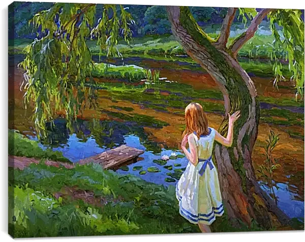 Постер на подрамнике - Кувшинки Постер на подрамнике - Кувшинки