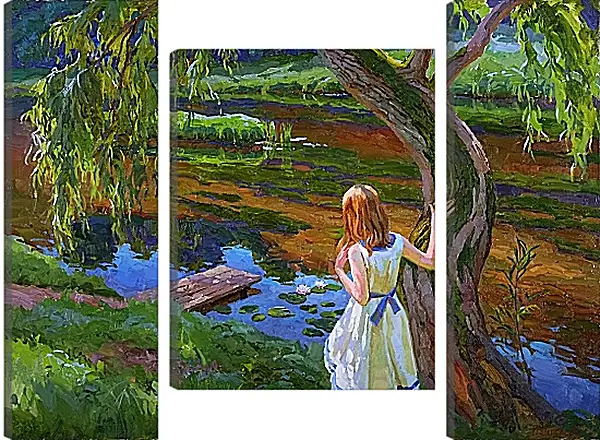Модульная картина - Кувшинки Модульная картина - Кувшинки