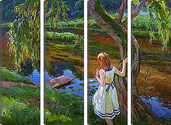 Модульная картина - Кувшинки Модульная картина - Кувшинки