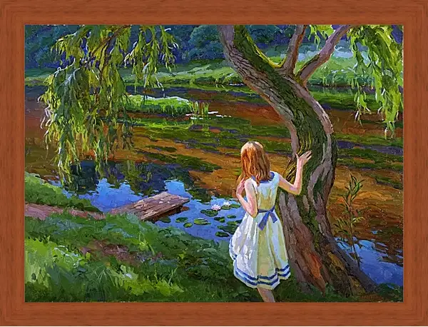 Картина в раме - Кувшинки Картина в раме - Кувшинки