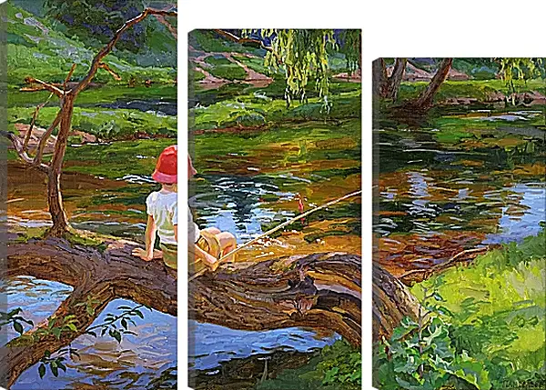 Модульная картина - Лето в деревне Модульная картина - Лето в деревне
