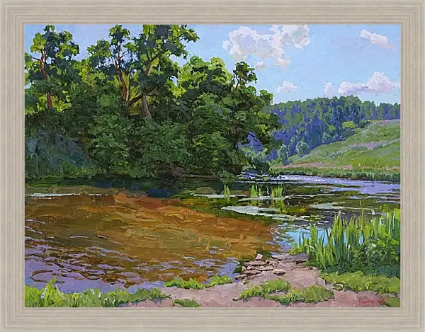 Картина в раме - На плотине Картина в раме - На плотине