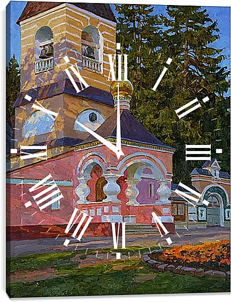 Часы картина - Тёплый вечер Часы картина - Тёплый вечер