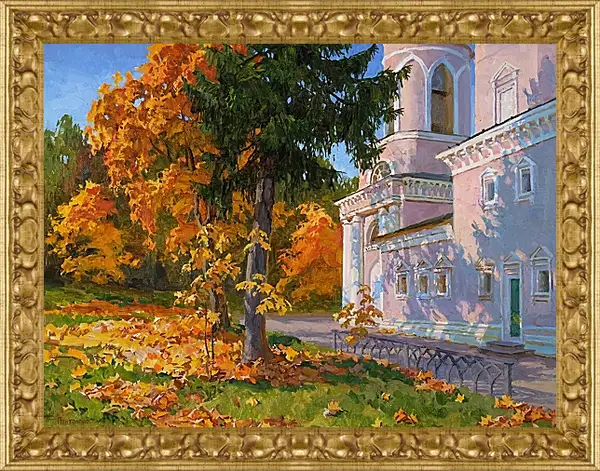 Картина в раме - Храм в Афинеево Картина в раме - Храм в Афинеево