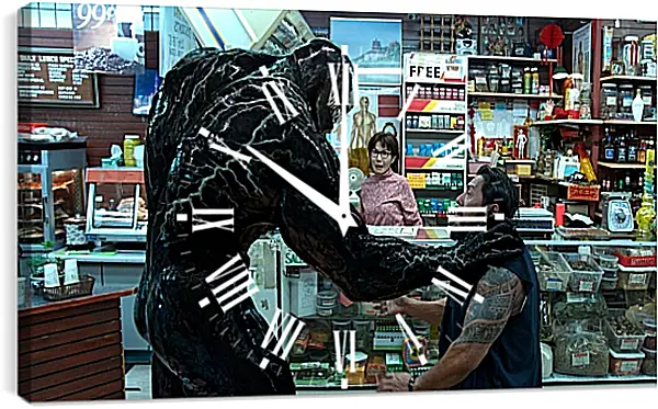Часы картина - Веном. Venom Часы картина - Веном. Venom