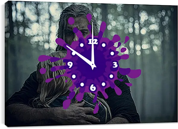 Часы картина - Ведьмак. The Witcher Часы картина - Ведьмак. The Witcher
