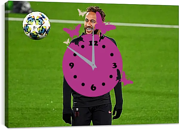 Часы картина - Неймар. Neymar Часы картина - Неймар. Neymar
