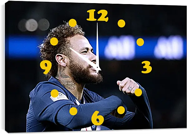 Часы картина - Неймар. Neymar Часы картина - Неймар. Neymar