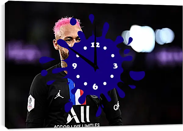 Часы картина - Неймар. Neymar Часы картина - Неймар. Neymar