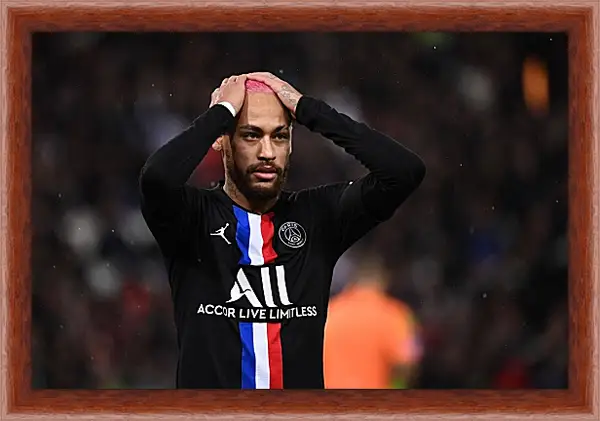 Картина в раме - Неймар. Neymar Картина в раме - Неймар. Neymar