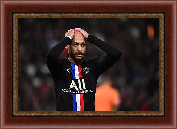Картина в раме - Неймар. Neymar Картина в раме - Неймар. Neymar