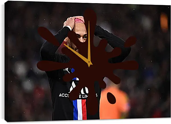 Часы картина - Неймар. Neymar Часы картина - Неймар. Neymar