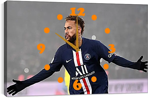 Часы картина - Неймар. Neymar Часы картина - Неймар. Neymar