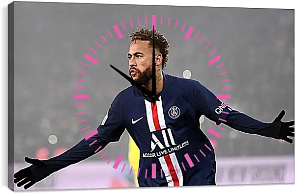 Часы картина - Неймар. Neymar Часы картина - Неймар. Neymar