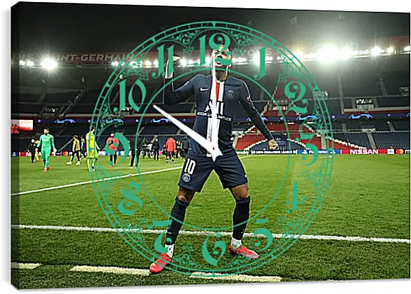 Часы картина - Неймар. Neymar Часы картина - Неймар. Neymar