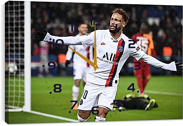 Часы картина - Неймар. Neymar Часы картина - Неймар. Neymar