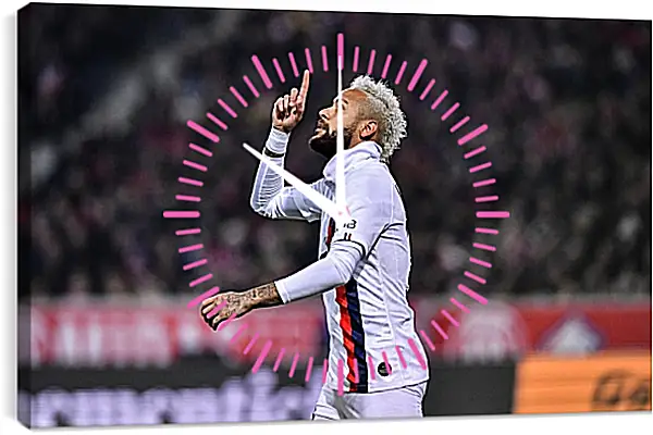 Часы картина - Неймар. Neymar Часы картина - Неймар. Neymar