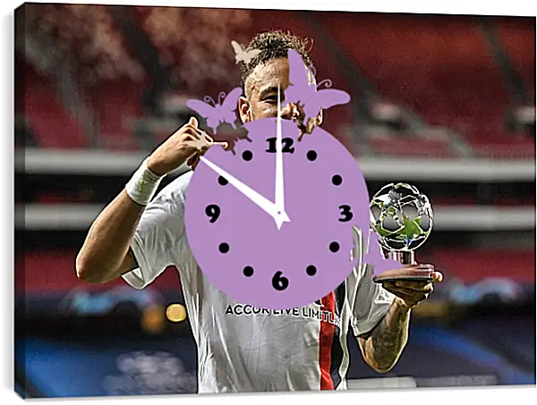 Часы картина - Неймар. Neymar Часы картина - Неймар. Neymar