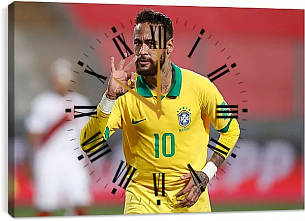 Часы картина - Неймар. Neymar Часы картина - Неймар. Neymar