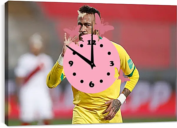 Часы картина - Неймар. Neymar Часы картина - Неймар. Neymar