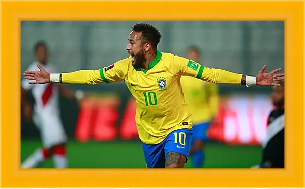 Картина в раме - Неймар. Neymar Картина в раме - Неймар. Neymar