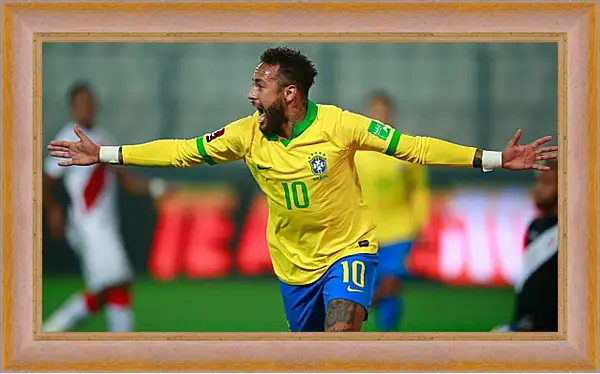 Картина в раме - Неймар. Neymar Картина в раме - Неймар. Neymar