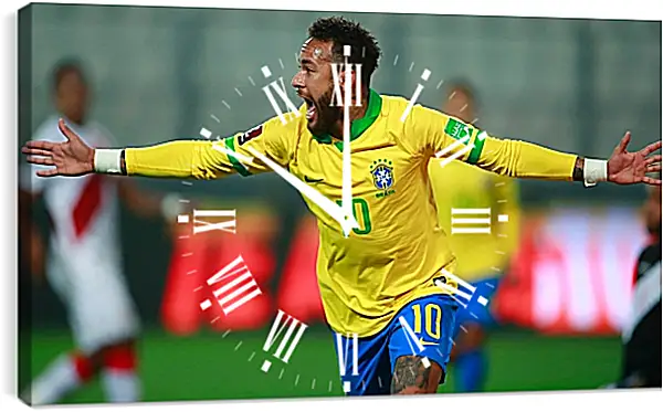 Часы картина - Неймар. Neymar Часы картина - Неймар. Neymar
