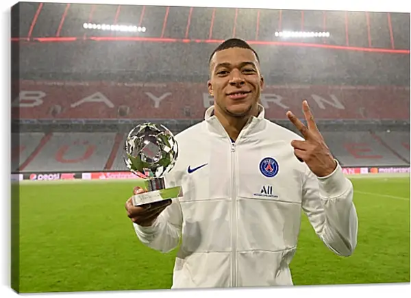 Постер на подрамнике - Килиан Мбаппе. Kylian Mbappé Постер на подрамнике - Килиан Мбаппе. Kylian Mbappé