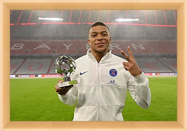 Картина в раме - Килиан Мбаппе. Kylian Mbappé Картина в раме - Килиан Мбаппе. Kylian Mbappé